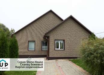 Фасадная панель Stone House Сланец бежевый