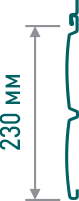 Дуб, 230 мм